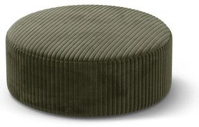 Zielony sztruksowy puf Dia – Micadoni