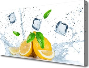Obraz na płótnie Orzeźwiająca Cytryna z Lodem