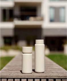 Beżowy kubek termiczny ze stali nierdzewnej 400 ml Singles – Zone