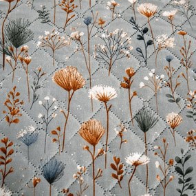 Narzuta na łóżko BOTANIC FIELD, szara Rozmiar: 220 x 240 cm