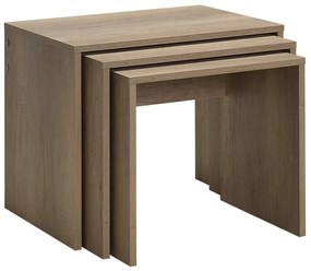 Stolik do odkładania SHP Light Walnut, 3 szt.