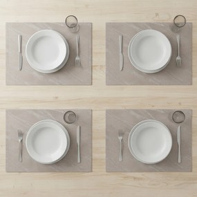 Podkładka pod Talerz Szara z Wzorem Mata na Stół 33x45 Dekoracyjna Stylowa