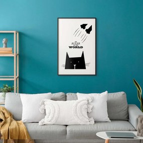 Plakat Król świata 21x30 cm z ramą czarną z marginesem ARTGEIST B