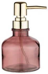 Ciemnoróżowy szklany dozownik do mydła 200 ml Atessa – Wenko