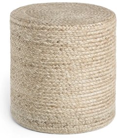 Szarobeżowy puf Jutta Greige – Hanse Home