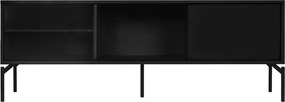 Czarna szafka pod TV 160x60x42 cm Met – noo.ma