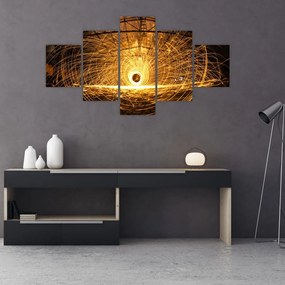 Obraz świetlistego dysku (125x70 cm)