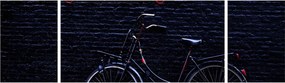 Obraz roweru w Amsterdamie (170x50 cm)