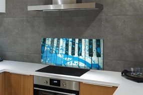 Szklany Panel Artystyczna Wizja Pianina