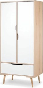 Szafa SOFIE biała/buk dwudrzwiowa