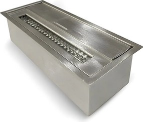 Palnik na bioetanol 1,5 l ze stali nierdzewnej 430SS dł. 30 x gł. 12,5 x wys. 8,5 cm