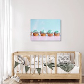 Obraz na szkle cupcakes (70x50 cm)