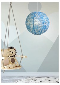 Biało-niebieski abażur ø 35 cm – Candellux Lighting