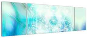 Obraz - Merkaba w turkusowym tle (170x50 cm)