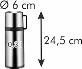 Tescoma Termos z kubkiem CONSTANT 0.3 l, nierdzewn, 0,3 l