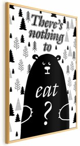 Plakat Nothing to eat 29,7x42 cm z ramą złotą bez marginesu ARTGEIST B
