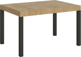 Stół rozkładany 140/224x80cm Everyday dąb naturalny nogi antracytowe