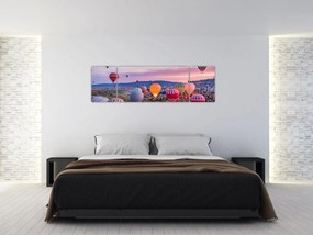Obraz - Balony na ogrzane powietrze (170x50 cm)