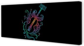 Zdjęcie na płótnie Barwna Melodia Na Strunach