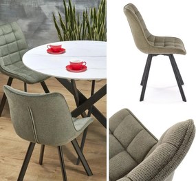 Krzesło do jadalni K549 Halmar z przeszyciami na siedzisku