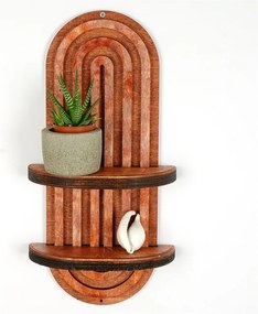 Jasnoczerwona wielopoziomowa półka 20 cm Raf – Kalune Design