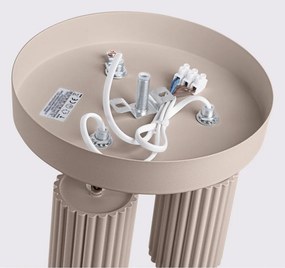 Szarobrązowa metalowa lampa punktowa Gleam – Sollux