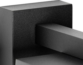 Lampka ścienna zewnętrzna czarna IP44 z czujnikiem zmierzchu - Charlois