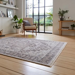 Szaro-beżowy chodnik 80x300 cm Vintage – Think Rugs