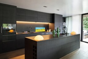 Panel szklany do kuchni Żonkile