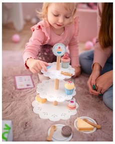 Tooky toy patera słodkości drewniany stojak babeczki ciasta