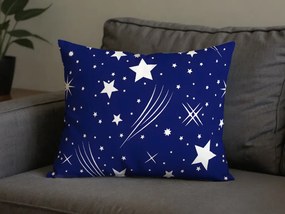 Poszewka na poduszkę z polibawełny NIGHT SKY POLY 50x70 cm, niebieska