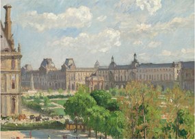 Obraz - Camille Pissarro, Place du Carrousel, Paris, reprodukcje (70x50 cm)