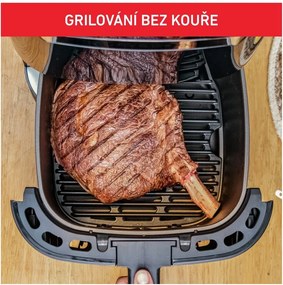 Czarna frytkownica beztłuszczowa Easy Fry &amp; Grill XXL EY801815 – Tefal