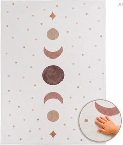 Dywan dziecięcy Coco Fazy Księżyca kremowy 140 cm x 200 cm