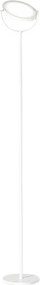 Plato - 30W ściemnialna lampa podłogowa LED, 3000K, 2968lm, wys. 190 cm, włącznik/wyłącznik nożny - Perenz - biała