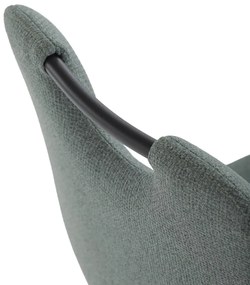 Zestaw jadalniany z talerzem ceramicznym i 4krzesłami, zielony