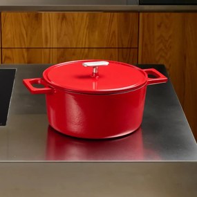 Garnek żeliwny z pokrywką odpowiedni na indukcję 5,5 l Mattia 3.0 – FABINI