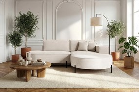 Narożnik Parma Studio Hills, tkanina Poso, prawy, kremowy (105)