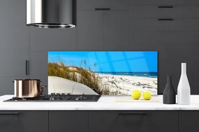 Panel Szklany do Kuchni Puste Wybrzeże Z Widokiem Na Morze