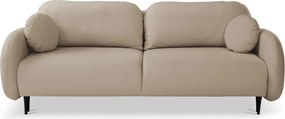 Masseno Sofa AGIO z funkcją spania i pojemnikiem na pościel, Rozkładana sofa - Beżowy, CASTEL 15