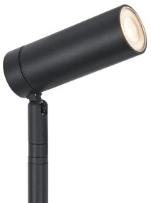Zewnetrzna Reflektor wbijany czarny 40 cm z LED, regulowany IP65, z przewodem i wtyczką - Carl Nowoczesny Oswietlenie zewnetrzne