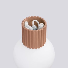 Kinkiet HALO mocca IP44 ryflowany SOLLUX  LIGHTING