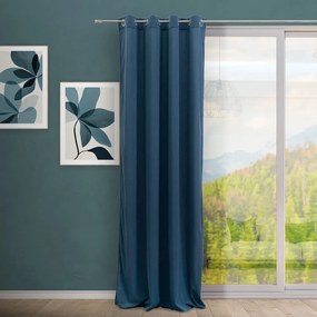 Niebieska zasłona sztruksowa 140x260 cm Merely – Casa Selección
