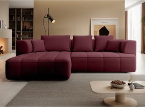 Narożnik ALBIO S Lewostronny z elektryczną regulacją siedziska, funkcja spania, wolnostojący w tkaninie EDEN 09 WERSAL