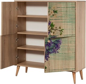 Szafka Mega Sonoma Oak Flowers II