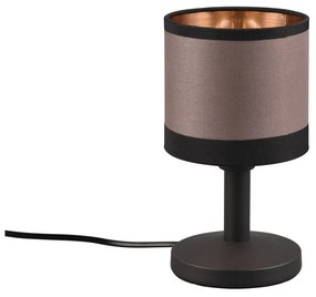 Czarno-brązowa lampa stołowa (wys. 22 cm) Davos – Reality