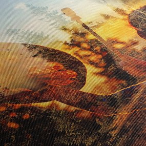 Obraz - Motyw szamana (170x50 cm)