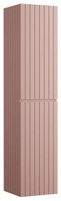 Wiszący słupek łazienkowy w kolorze różowym z prążkowaną fakturą – wys. 160 cm – SATARA