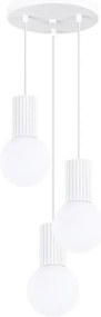 Potrójna biała lampa wisząca A2-F17