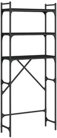 Czarny loftowy regał S3-B87